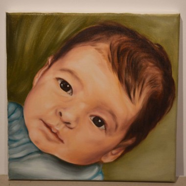 Portrete pictate fetita